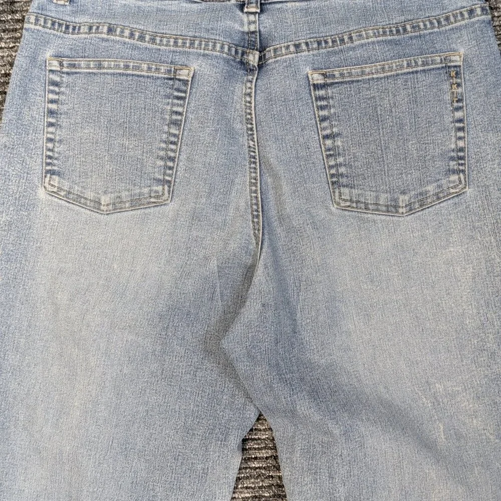 Kikit Maurice Sasson Women's Vintage Lightwash Denim Bootcut Jeans Size 16